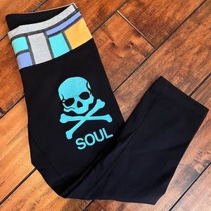 Lululemon x Soulcycle Whnder Under Low Rise Reversible Cropped Leggings